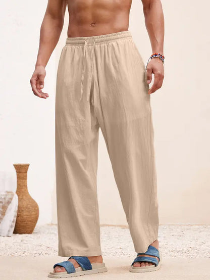 Vivid Linen Trousers | Breathable, Adjustable Fit 1
