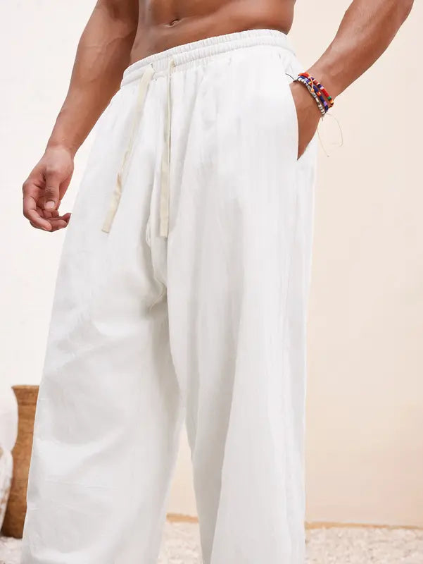 Vivid Linen Trousers | Breathable, Adjustable Fit 3