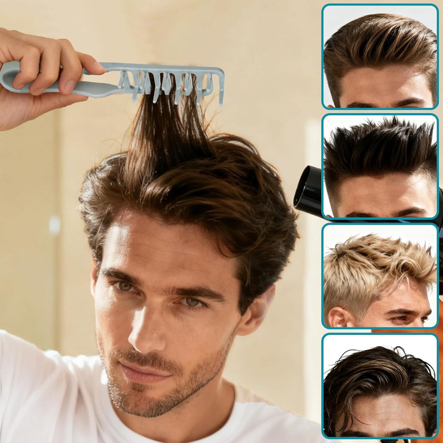 Volumax Volumizing Comb | Wide Tooth, Fluffy Texture 1