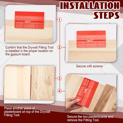 Waldo Drywall Fitting Tool | Heavy Duty, One-Person Installation 2