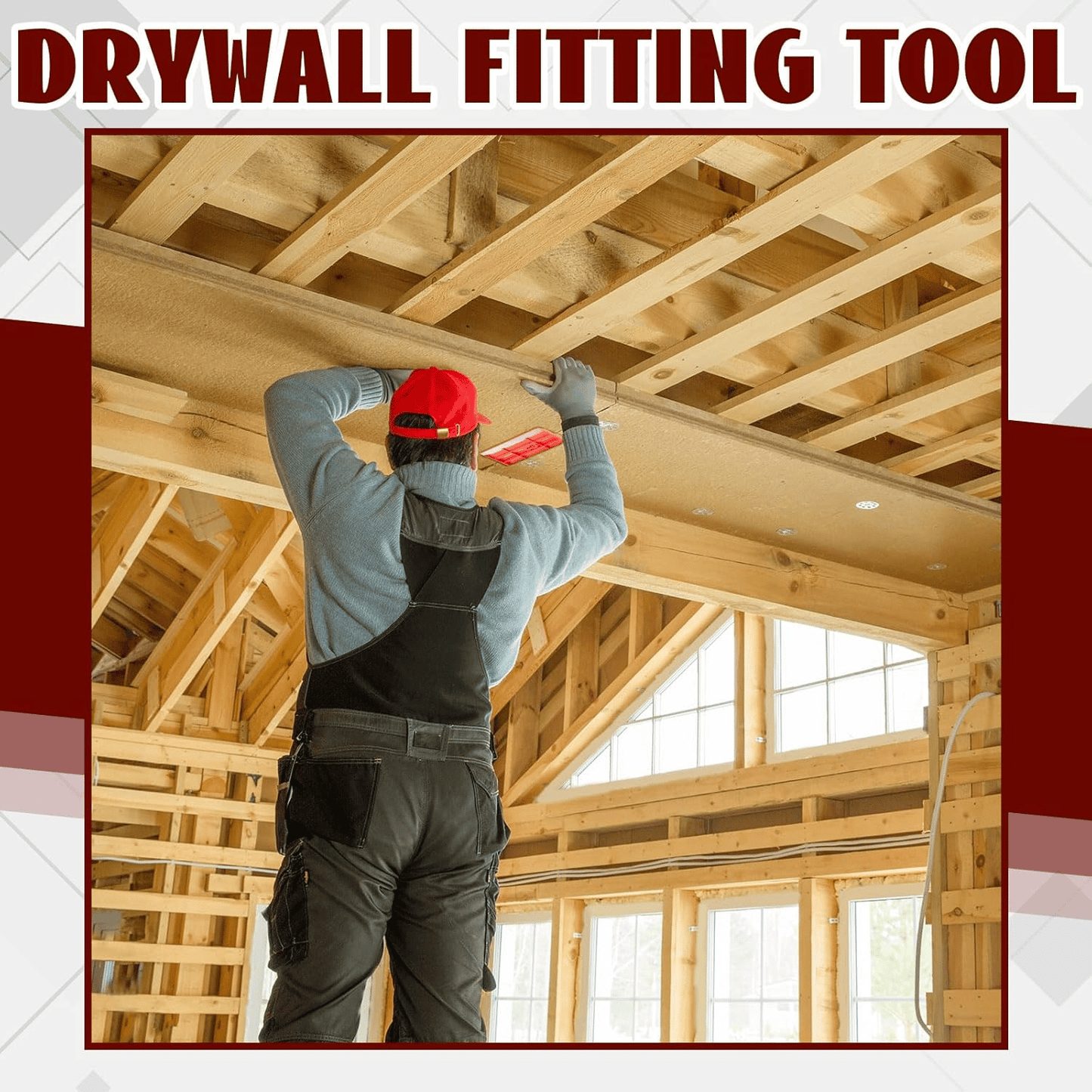 Waldo Drywall Fitting Tool | Heavy Duty, One-Person Installation 4