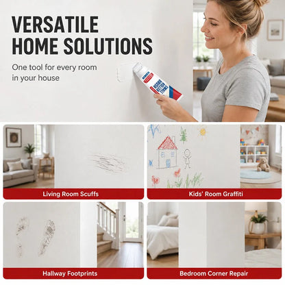 Wallo Waterproof Wall Repair Paste | Integrated Roller Brush, Easy Application 7