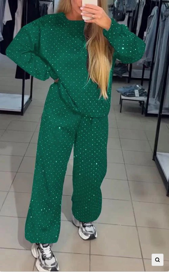 Wanda Sports Set | Casual Round-Neck Sweatshirt & Jogger Pants 7