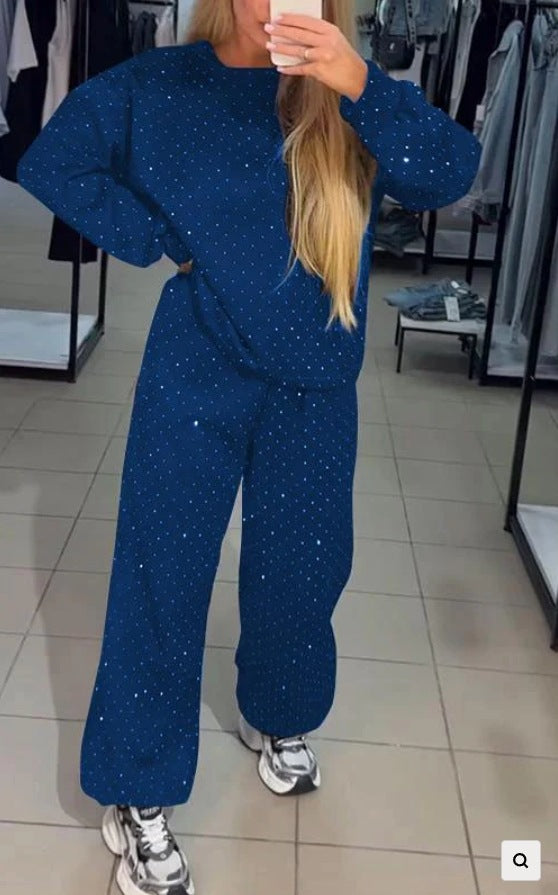 Wanda Sports Set | Casual Round-Neck Sweatshirt & Jogger Pants 8