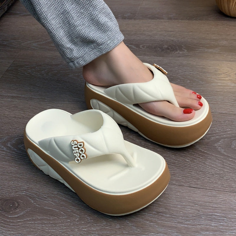 Wava Summer Flip Flops Women | Color-Block Design, Soft Platform 5