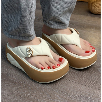 Wava Summer Flip Flops Women | Color-Block Design, Soft Platform 6