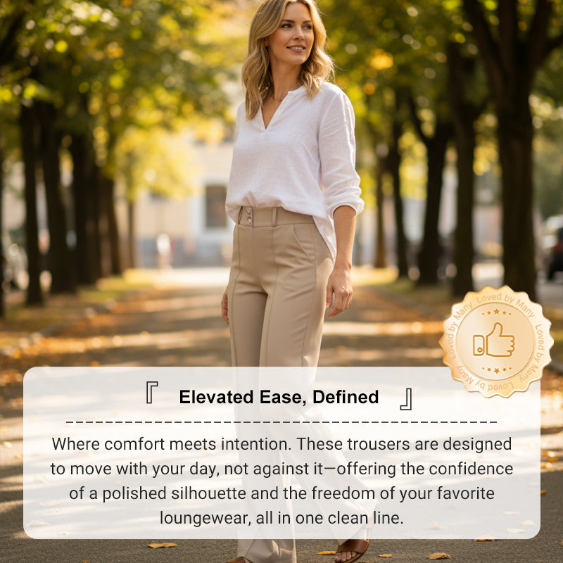 Waverly Women's Trousers | High-Waisted, Wrinkle-Free 4