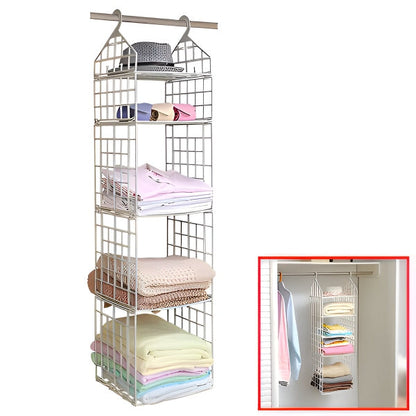 Wavero Closet Organizer | Space-Saving 5-Shelf Rack, Durable PP 5