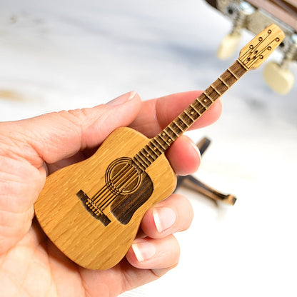Wavy Guitar Pick Box | Personalized Wooden Design 0