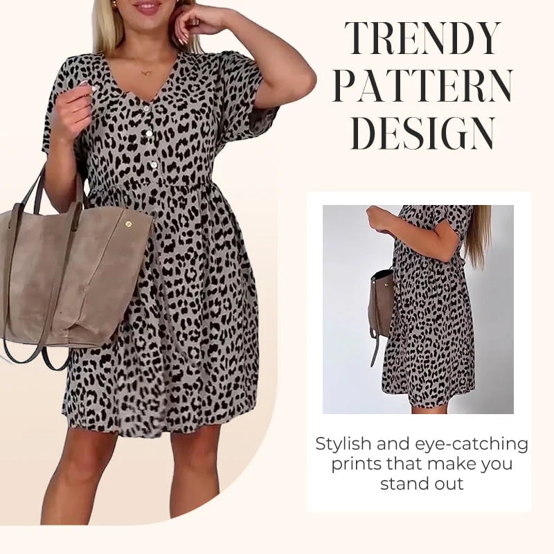Wendy Casual Dress | V-Neck, A-Line Design 1