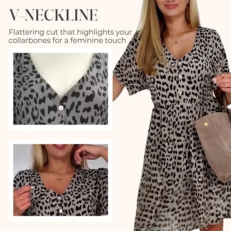 Wendy Casual Dress | V-Neck, A-Line Design 2