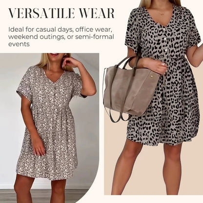Wendy Casual Dress | V-Neck, A-Line Design 4