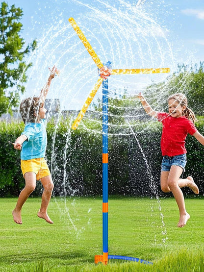 Whirlwind Lawn Sprinkler | 360° Rotating Water Dome, BPA-Free, Easy Setup 0
