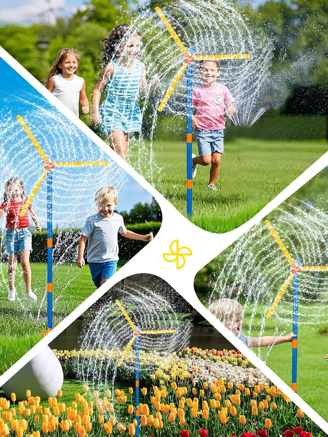 Whirlwind Lawn Sprinkler | 360° Rotating Water Dome, BPA-Free, Easy Setup 5