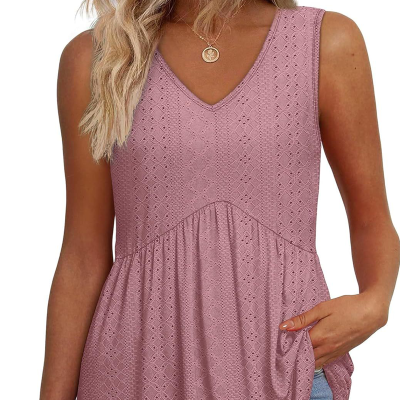 Wina Floral Tank Top | V-Neck, Sleeveless Design, Soft Fabric 9