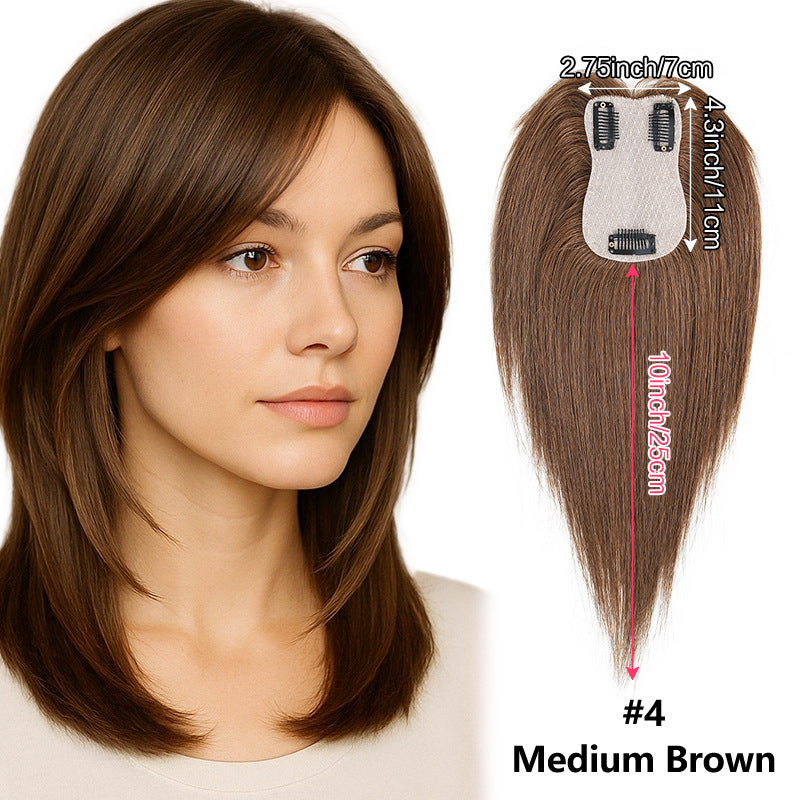 Wina Hair Topper | 100% cabello humano Remy para mujeres, ligero y ajuste personalizable