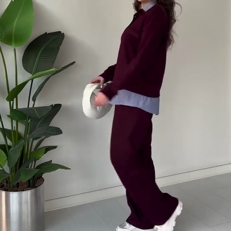 Wina Two-Piece Set | Casual Long-Sleeved Top and Pants 5