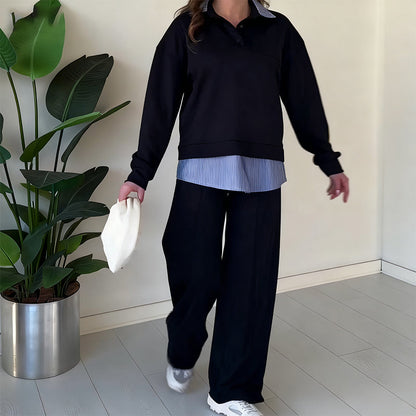 Wina Two-Piece Set | Casual Long-Sleeved Top and Pants 6