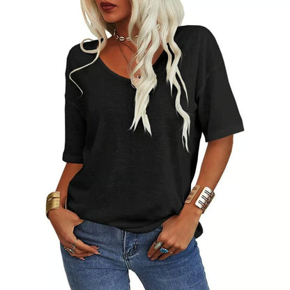 Wina V-Neck T-Shirt | Soft Cotton Blend, Casual Fit for Men 0
