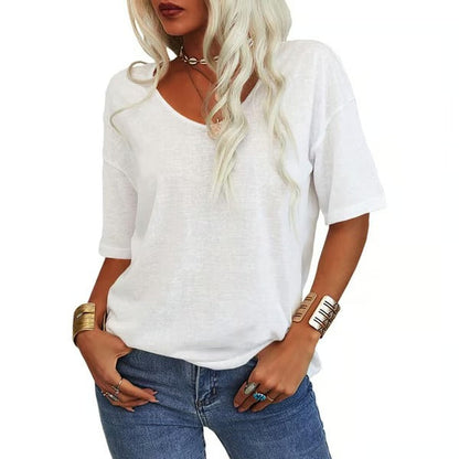 Wina V-Neck T-Shirt | Soft Cotton Blend, Casual Fit for Men 1