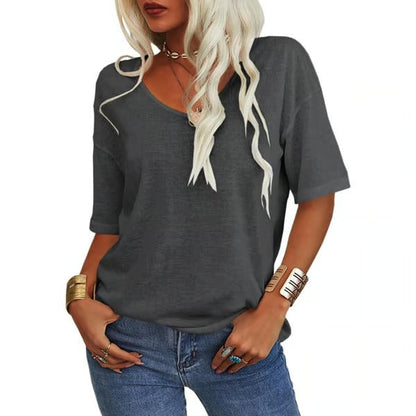 Wina V-Neck T-Shirt | Soft Cotton Blend, Casual Fit for Men 2