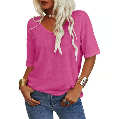 Wina V-Neck T-Shirt | Soft Cotton Blend, Casual Fit for Men 3