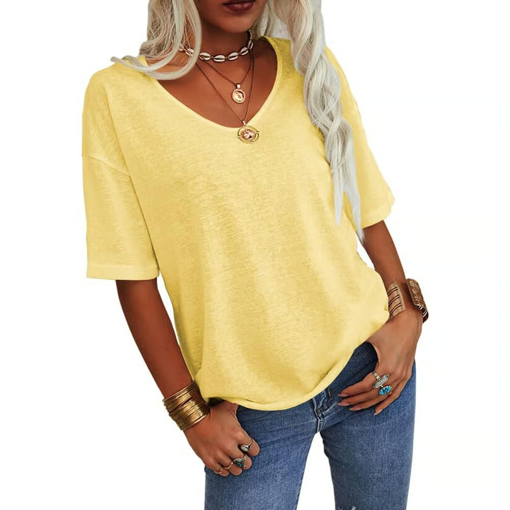 Wina V-Neck T-Shirt | Soft Cotton Blend, Casual Fit for Men 6