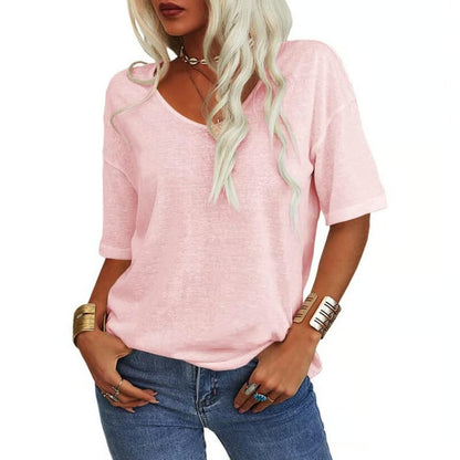 Wina V-Neck T-Shirt | Soft Cotton Blend, Casual Fit for Men 8