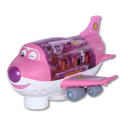Wingo Electric Airplane Toy | Bright Lights, Smart Obstacle Avoidance, Includes 3 Figures 1