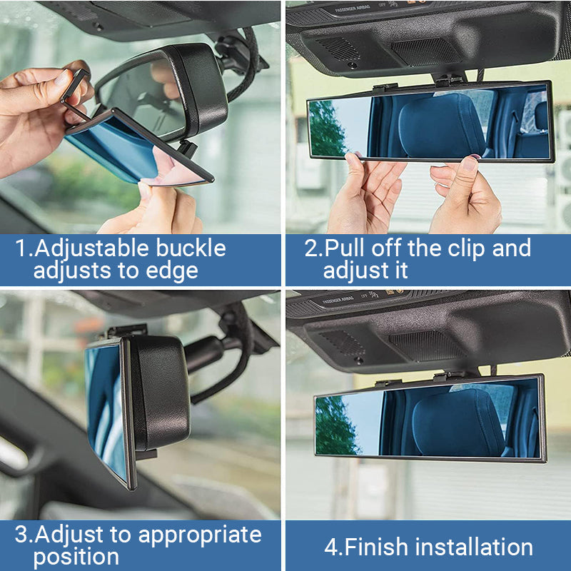 Wira Wide Angle Rear View Mirror | Curved Design, Easy Installation 5