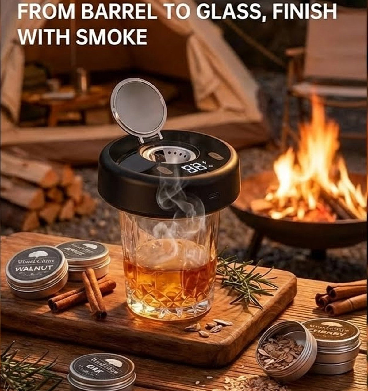 Wisp elektrický dym | elegantný infuzér na whisky