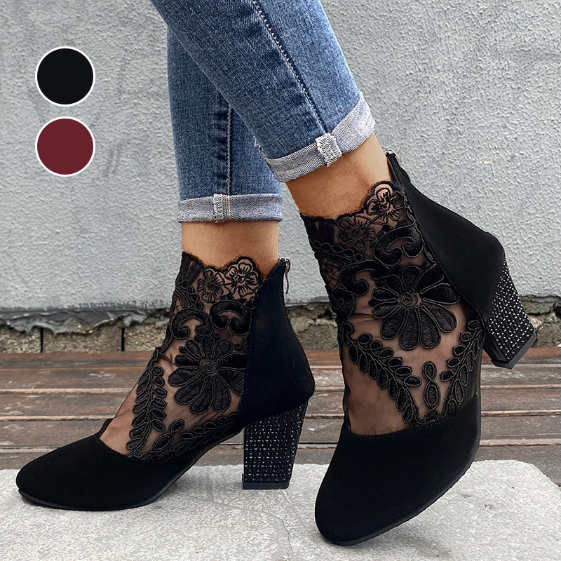 Wisteria High Heels | Comfortable Lace Design for Women 1