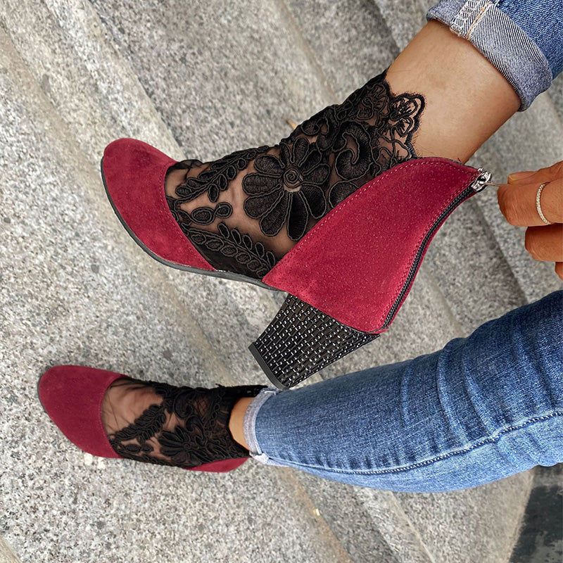 Wisteria High Heels | Comfortable Lace Design for Women 4