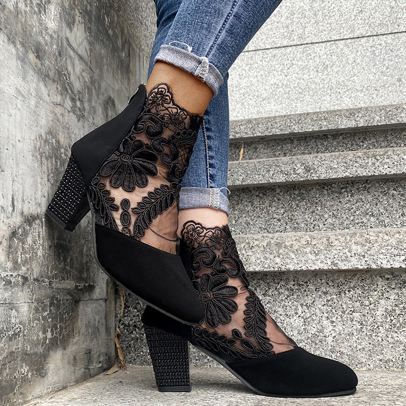 Wisteria High Heels | Comfortable Lace Design for Women 5