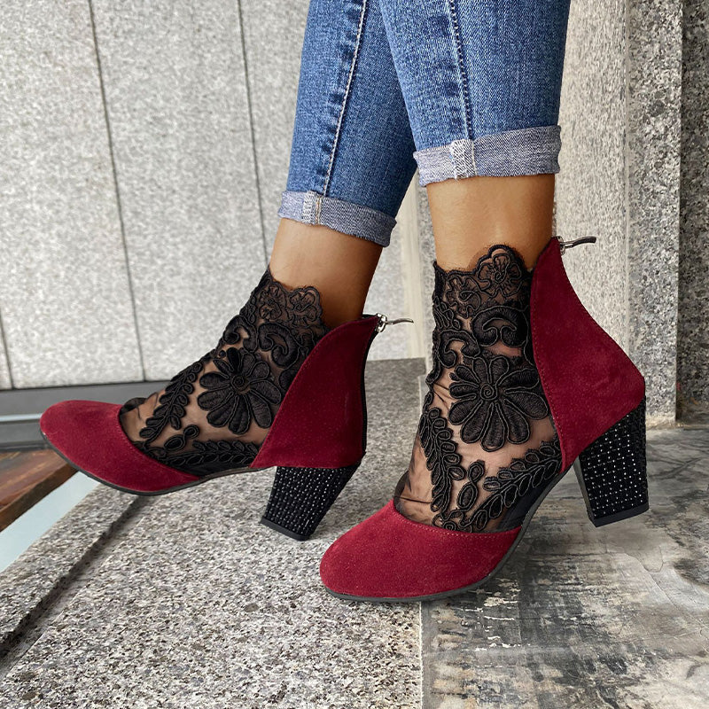 Wisteria High Heels | Comfortable Lace Design for Women 6