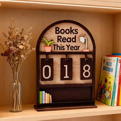 Wondrous Book Reading Tracker | Handmade Wooden Display 4