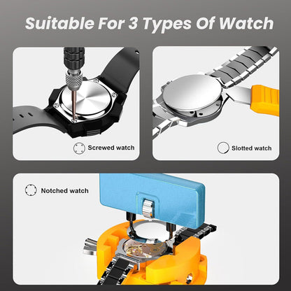 WristFix Watch Repair Kit | Precision Stainless Steel Tools for Battery Replacement and Band Adjustments 2