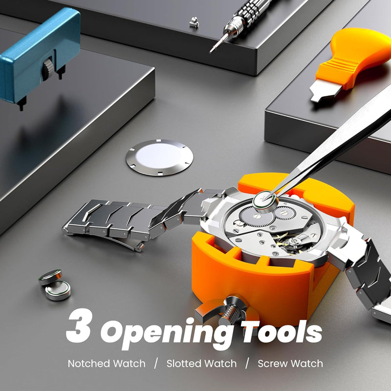 WristFix Watch Repair Kit | Precision Stainless Steel Tools for Battery Replacement and Band Adjustments 3