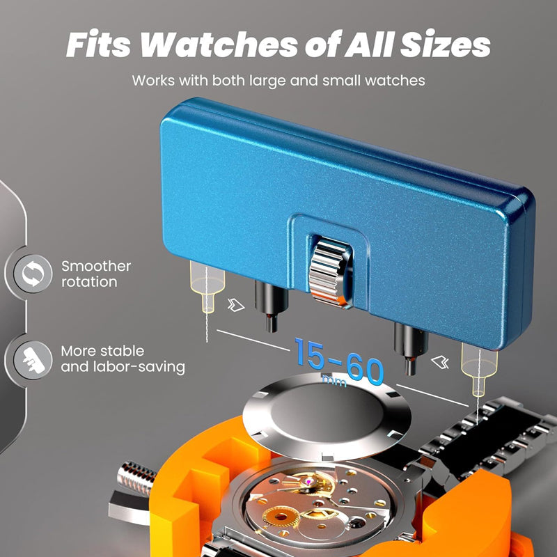 WristFix Watch Repair Kit | Precision Stainless Steel Tools for Battery Replacement and Band Adjustments 4