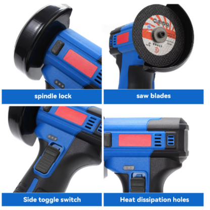 Zento Mini Angle Grinder | 12V Cordless, 13,000 RPM, Compact Design 4