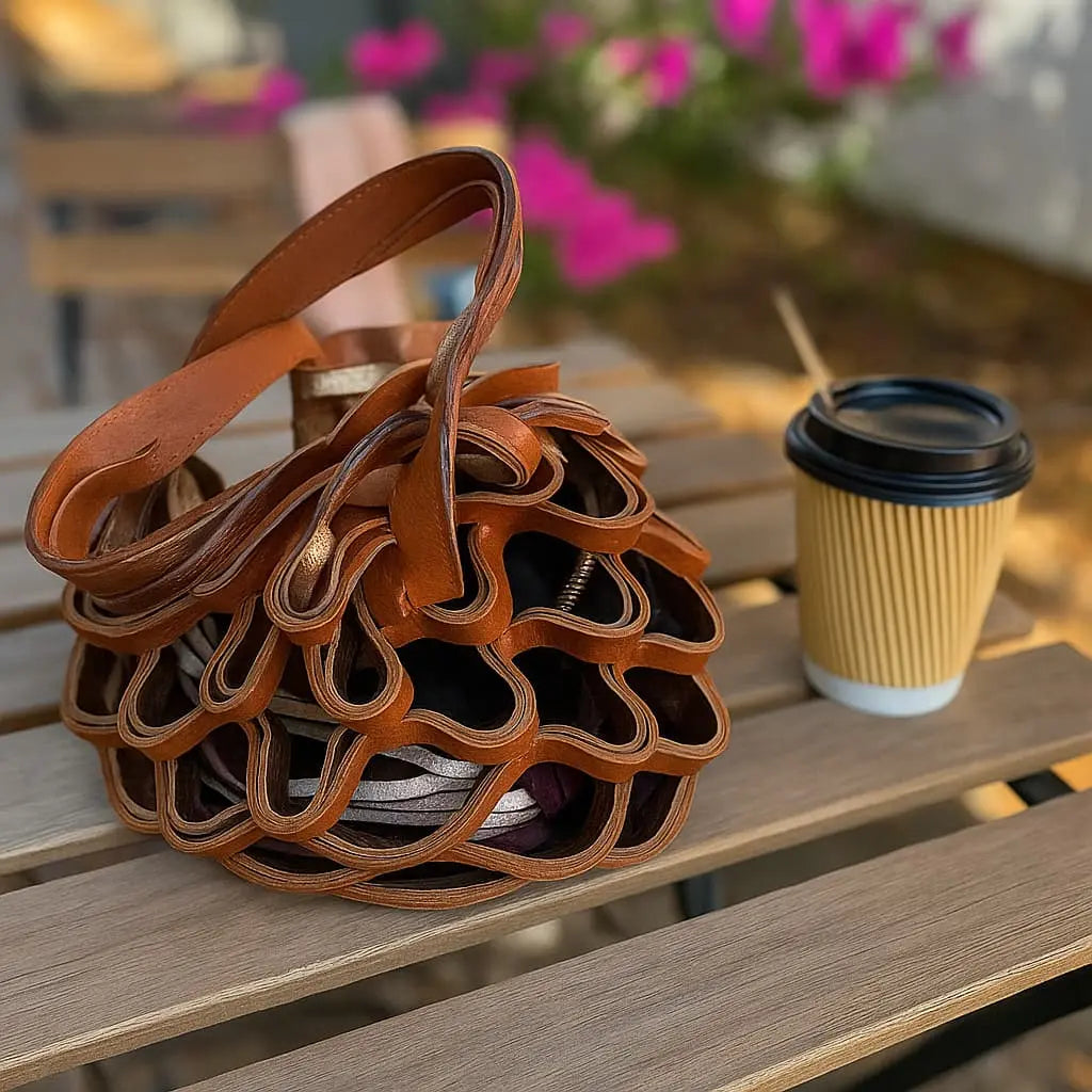 Zest Leather Tote Bag | Foldable, Lightweight 6