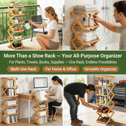 Zesty Bamboo Rack | 9-Tier Vertical Organizer 5