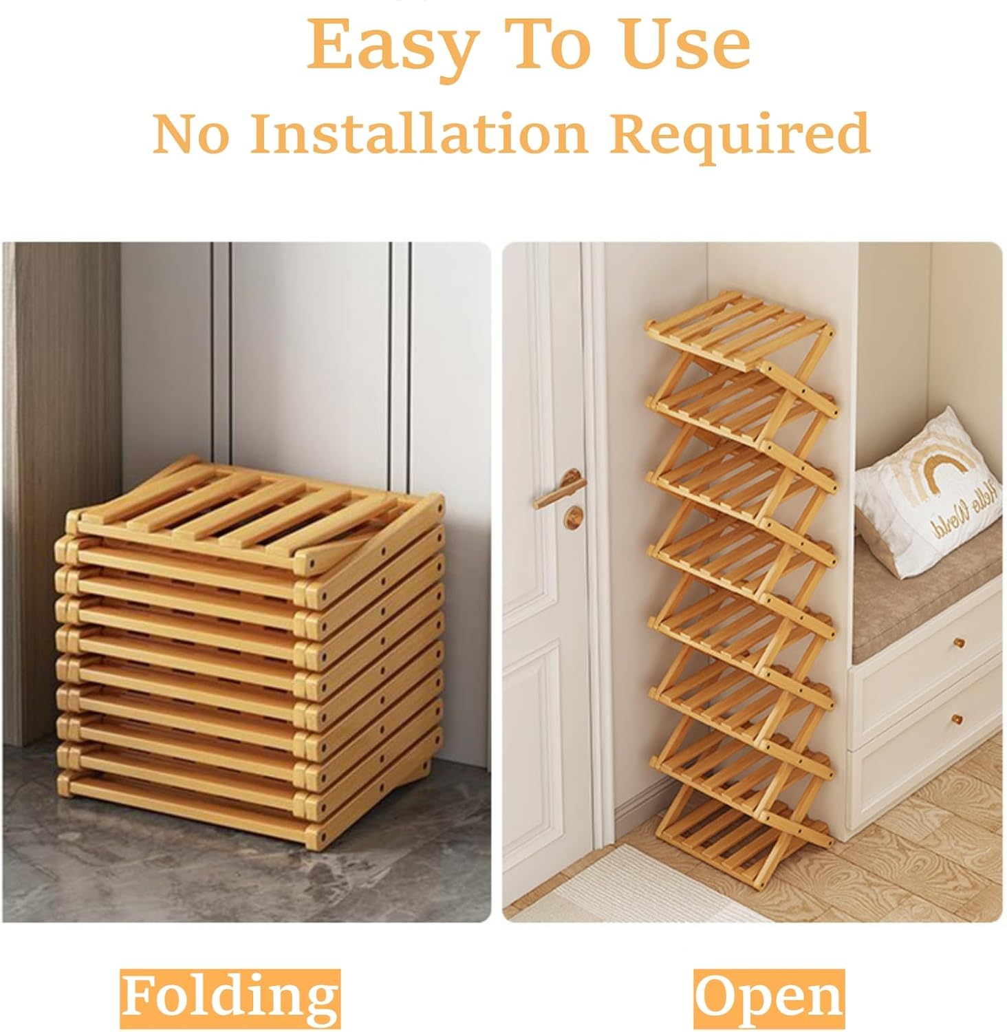 Zesty Bamboo Rack | 9-Tier Vertical Organizer 7