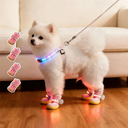 LED Dog Boots™ — Proteção Corajosa para Patas que Ilumina Cada Aventura