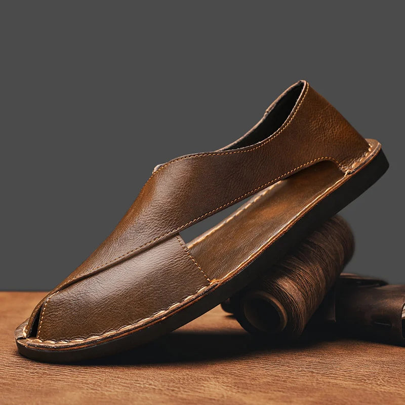 Italiaanse Kalfshuid Sandalen™ — Ontketen Zelfverzekerdheid en Loop de Hele Dag op Wolken