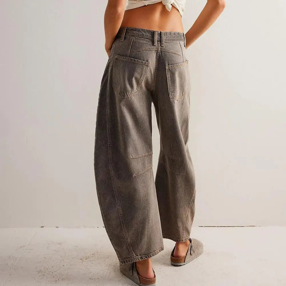 Liora Wide-Leg Jeans — Mid-Rise Stretch Denim for Casual Comfort