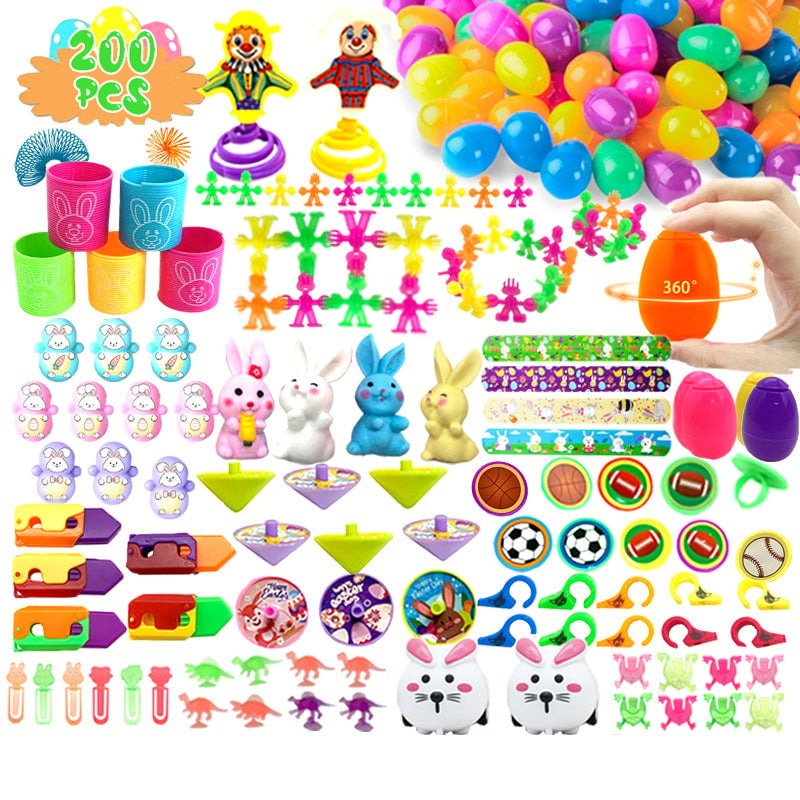 Prefilled Easter Eggs with Toys and Stickers for Egg Hunts 19$ TODAY ONLY