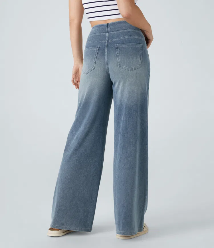 High-Waisted Wide Leg Jeans™ — Unlock All-Day Confidence and Freedom in Every Step