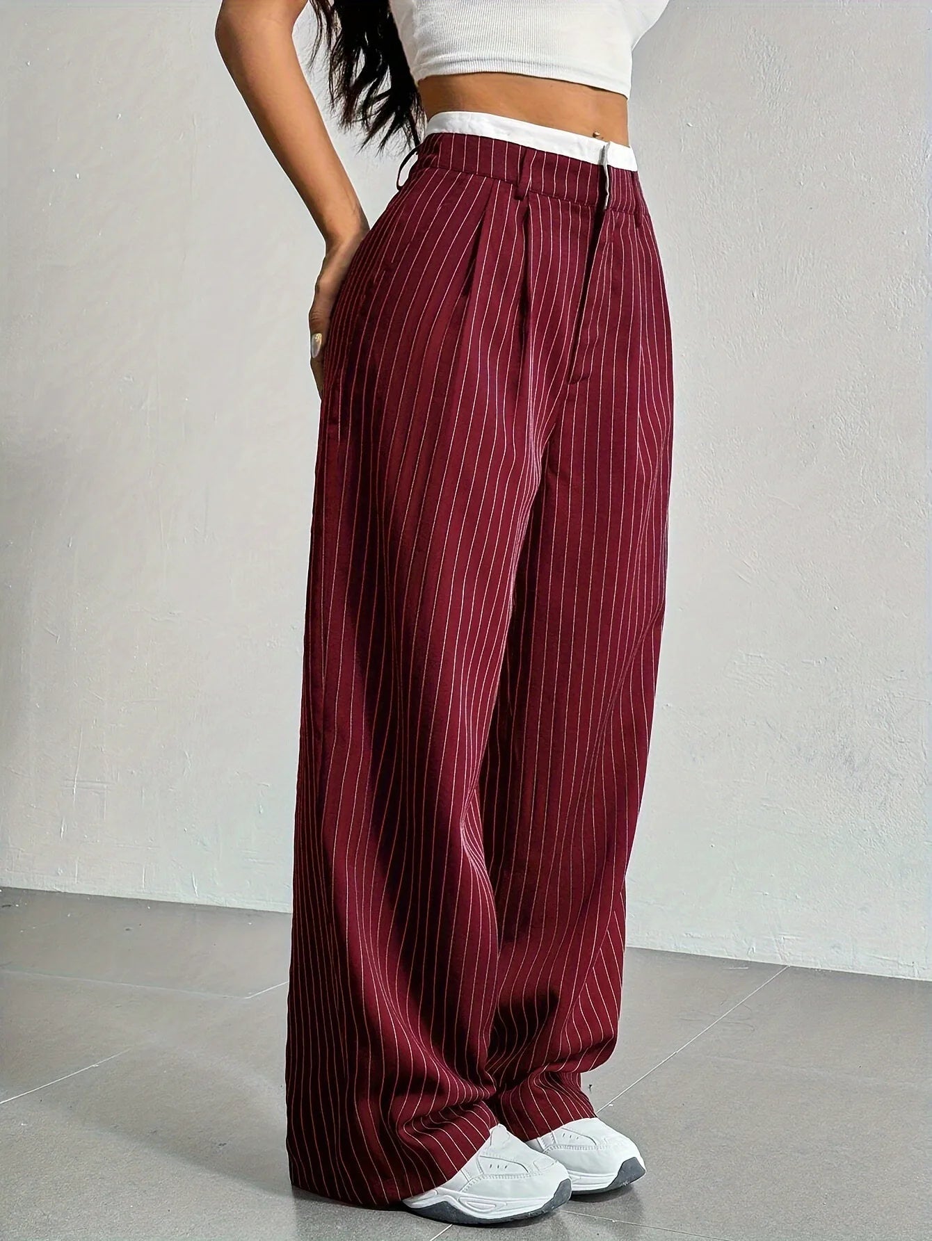 PinstripePower™ — Sculpt Your Curves and Command Every Room with Effortless Style