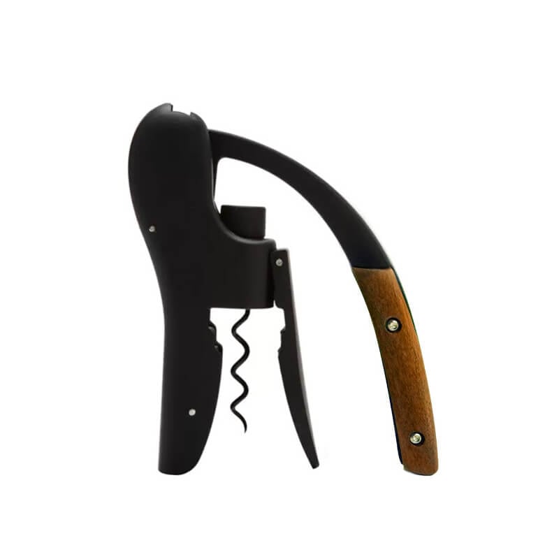 IronOak™ 木製ハンドルワインオープナー — 滑らかで力強い精度でコルクを自在に開ける